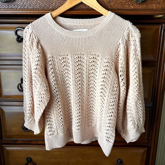 Part Two Knitted Pullover Soft Pink Ennypw Wool Blend Sweater Top Size S - Picture 2 of 13